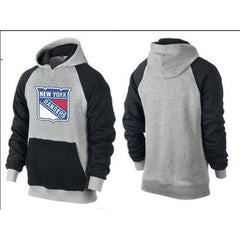 New York Rangers Pullover Hoodie Grey & Black