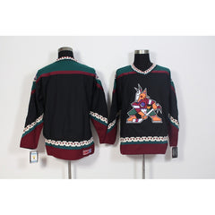 Men's Arizona Coyotes Black CCM Throwback Stitched NHL Jersey