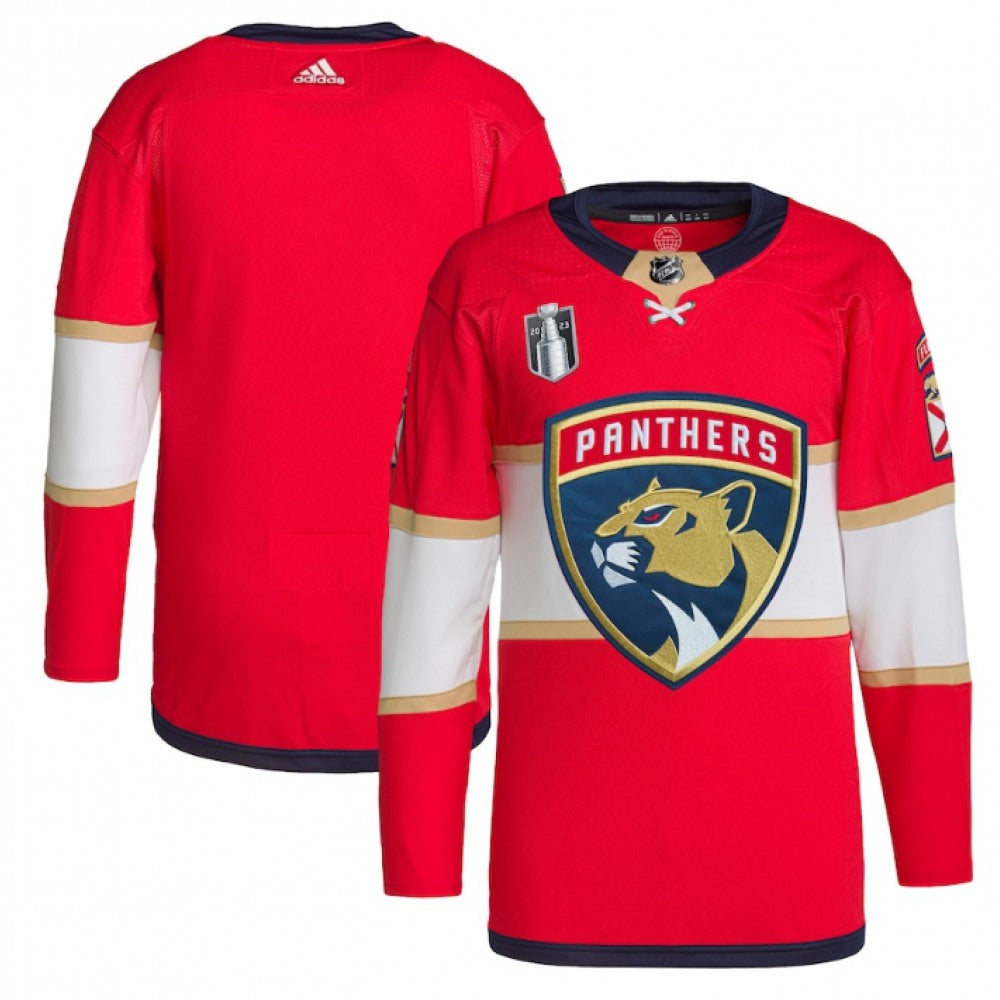 Men's Florida Panthers Blank Red 2023 Stanley Cup Final Stitched Jersey