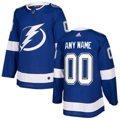 Men's Tampa Bay Lightning Personalized Authentic Royal Blue Home Stitched NHL Jersey