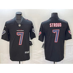 Men's Houston Texans #7 C.J. Stroud Black Fashion With Patch Vapor Untouchable Limited Stitched Football Jersey