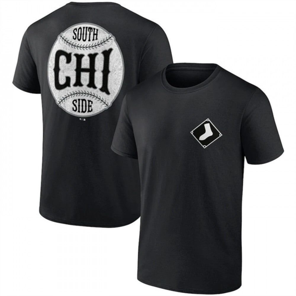 Men's Chicago White Sox Black Iconic Bring It T-Shirt