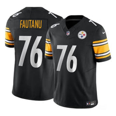 Youth Pittsburgh Steelers #76 Troy Fautanu Black 2024 Draft F.U.S.E. Vapor Untouchable Limited Stitched Jersey