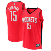 Men's Houston Rockets Reed Sheppard Red 2024 NBA Draft Fast Break Player Jersey - Icon Edition