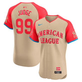 Men's American League Aaron Judge Cream 2024 MLB All-Star Game Elite Player Jersey