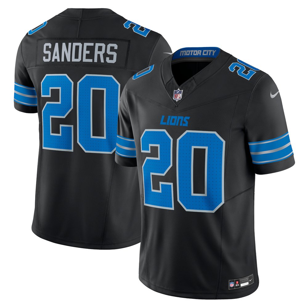 Men's Detroit Lions Barry Sanders Black 2nd Alternate Vapor F.U.S.E. Limited Jersey