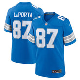 Men's Detroit Lions Sam LaPorta Blue Game Jersey