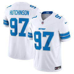 Men's Detroit Lions Aidan Hutchinson White Vapor F.U.S.E. Limited Jersey