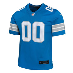 Youth Detroit Lions Blue Custom Game Jersey