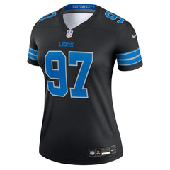 Women's Detroit Lions Aidan Hutchinson Black Legend Jersey