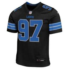 Youth Detroit Lions Aidan Hutchinson Black Alternate Player Game Jersey