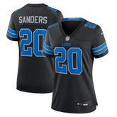 Women's Detroit Lions Barry Sanders Black 2nd Alternate Retired Player Game Jersey