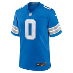 Men's Detroit Lions Terrion Arnold Blue 2024 NFL Draft First Round Pick Player Game Jersey
