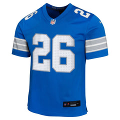Youth Detroit Lions Jahmyr Gibbs Blue Team Player Game Jersey