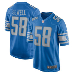 Men's Detroit Lions Penei Sewell Blue Game Jersey