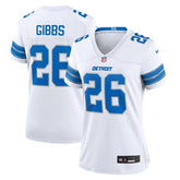 Women's Detroit Lions Jahmyr Gibbs White Game Jersey