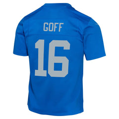 Youth Detroit Lions Jared Goff Blue Alternate Game Jersey