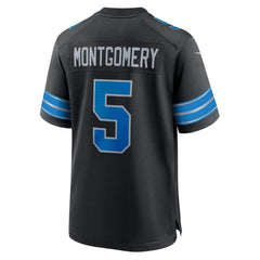 Men's Detroit Lions David Montgomery Black 2nd Alternate Game Jersey