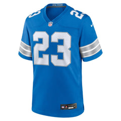 Men's Detroit Lions Carlton Davis III Blue Game Jersey