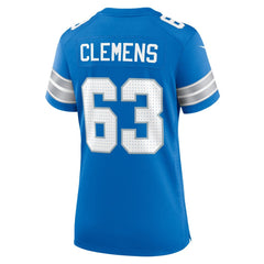 Women's Detroit Lions Duke Clemens Blue Game Jersey
