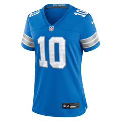 Women's Detroit Lions Tre Quan Smith Blue Game Jersey