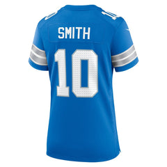 Women's Detroit Lions Tre Quan Smith Blue Game Jersey