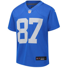 Youth Detroit Lions Sam LaPorta Blue Alternate Game Jersey