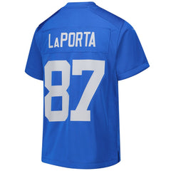 Youth Detroit Lions Sam LaPorta Blue Alternate Game Jersey