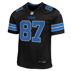 Youth Detroit Lions Sam LaPorta Black Alternate Player Game Jersey