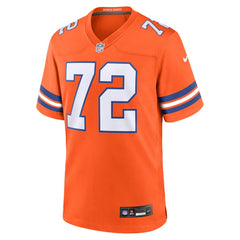 Men's Denver Broncos Garrett Bolles Orange Mile High Collection 1977 Throwback Player Game Jersey