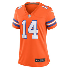 Women's Denver Broncos Courtland Sutton Orange Mile High Collection 1977 Throwback Player Game Jersey
