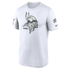Men's Minnesota Vikings White 2024 Salute To Service Legend Performance T-Shirt