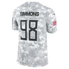 Men's Tennessee Titans Jeffery Simmons Arctic Camo 2024 Salute to Service Limited Jersey