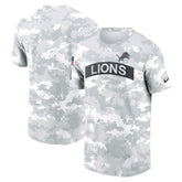 Men's Detroit Lions White 2024 Salute To Service Big & Tall Performance T-Shirt