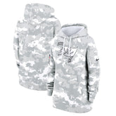 Women's Tampa Bay Buccaneers Arctic Camo 2024 Salute To Service Club Fleece Pullover Hoodie