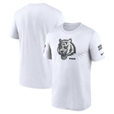 Men's Cincinnati Bengals White 2024 Salute To Service Legend Performance T-Shirt