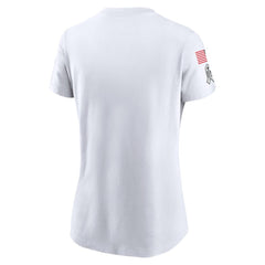 Women's Seattle Seahawks White 2024 Salute To Service Legend Performance T-Shirt