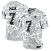 Men's Dallas Cowboys Trevon Diggs Arctic Camo 2024 Salute to Service Limited Jersey