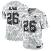 Men's Dallas Cowboys DaRon Bland Arctic Camo 2024 Salute to Service Limited Jersey
