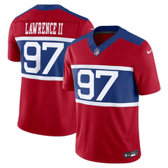 Men's New York Giants Dexter Lawrence II Century Red Alternate Vapor F.U.S.E. Limited Jersey