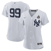 Women's New York Yankees Aaron Judge White 2024 World Series Home Replica Player Jersey