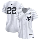 Women's New York Yankees Juan Soto White 2024 World Series Home Limited Player Jersey