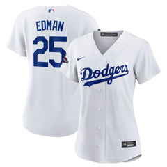 Women's Los Angeles Dodgers Tommy Edman White 2024 World Series Champions Home Replica Player Jersey