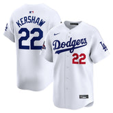 Men's Los Angeles Dodgers Clayton Kershaw White 2024 World Series Champions Home Limited Player Jersey