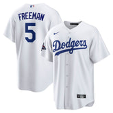Men's Los Angeles Dodgers Freddie Freeman White 2024 World Series Champions Big &Tall Replica Player Jersey