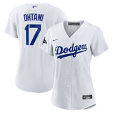 Women's Los Angeles Dodgers Shohei Ohtani White 2024 World Series Champions Home Replica Player Jersey