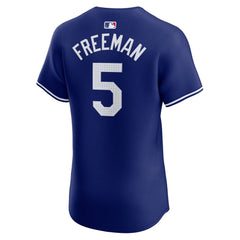 Men's Los Angeles Dodgers Freddie Freeman Royal 2024 World Series Alternate Elite Player Jersey