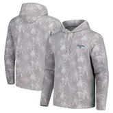 Men's Los Angeles Dodgers Tommy Bahama Gray 2024 World Series Champions Sport Palm Frenzy Pullover Hoodie