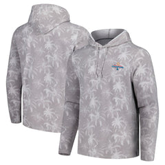Men's Los Angeles Dodgers Tommy Bahama Gray 2024 World Series Champions Sport Palm Frenzy Pullover Hoodie