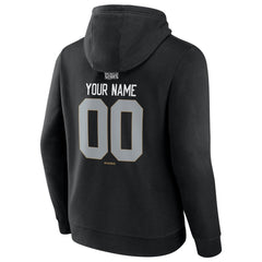 Men's Los Angeles Dodgers Black 2024 World Series Champions Custom Name & Number Pullover Hoodie